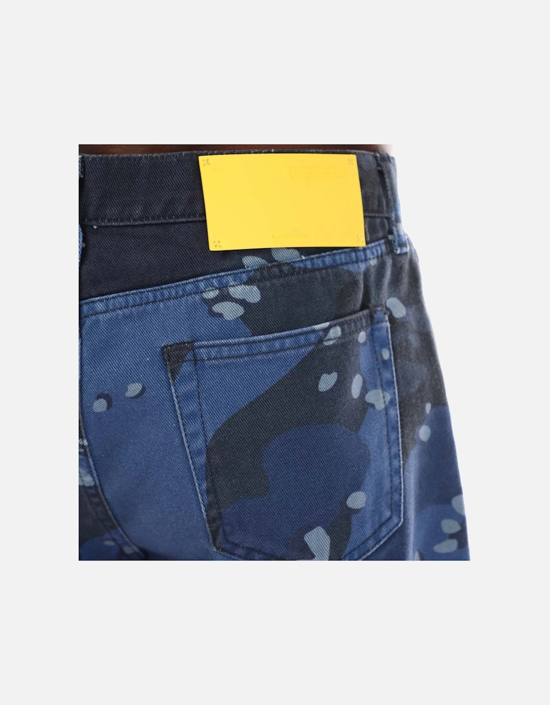 OFF-WHITE Men's Camo Skate Jeans - Blue - Size: 31/32