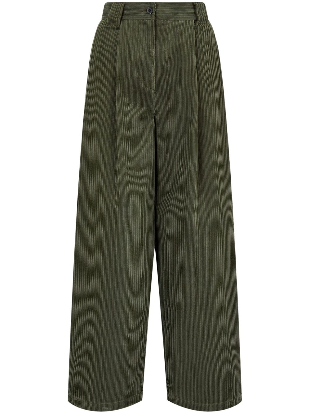 Two-tuck corduroy trousers - Neutrals