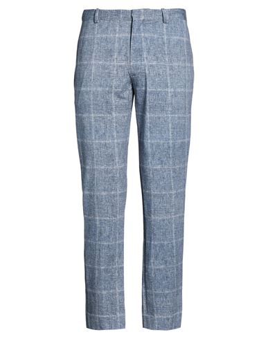 Man Pants Navy Size 32 Cotton, Elastane