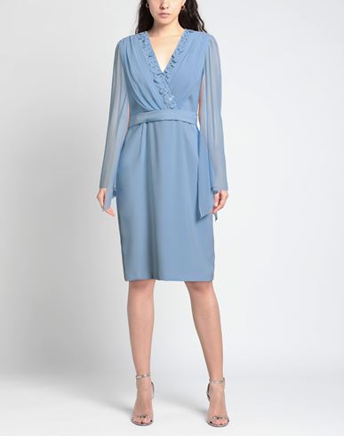 Camilla Milano Woman Midi dress Light blue Size 6 Polyester, Elastane