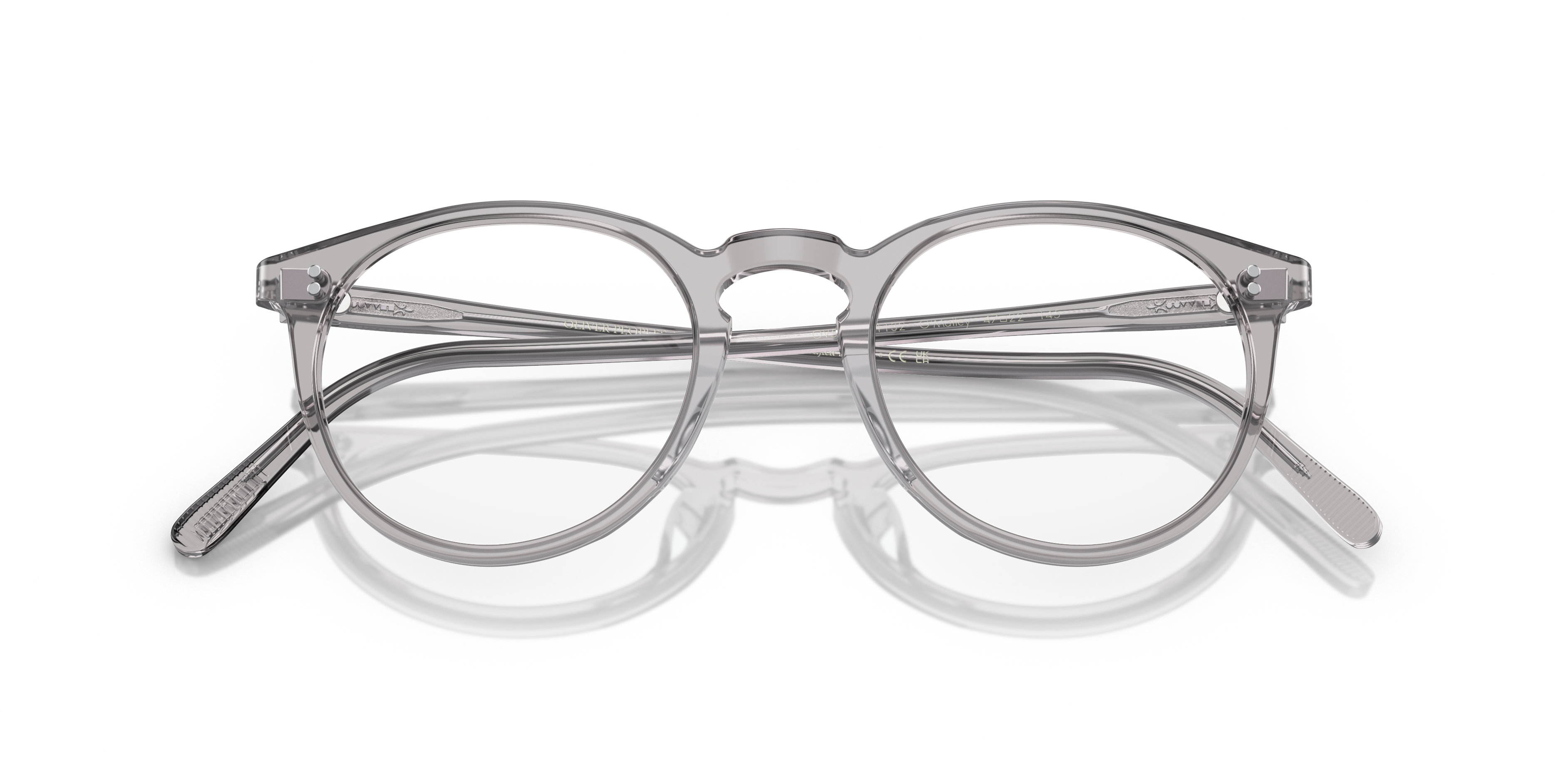 Oliver Peoples Uomo Oliver Peoples OV5183 O'MALLEY 1132 Montature da vista Acetato Grigio Trasparente Pantos Normale