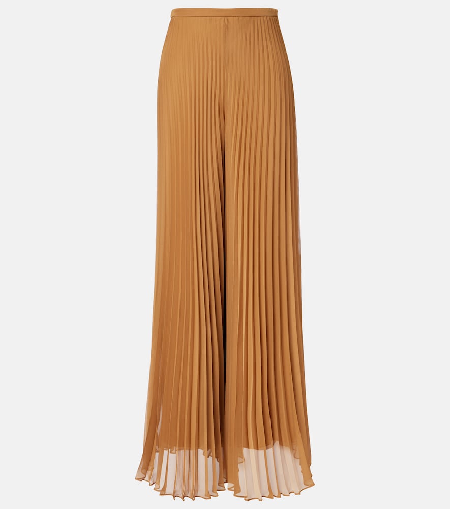 Grembo pleated wide-leg pants