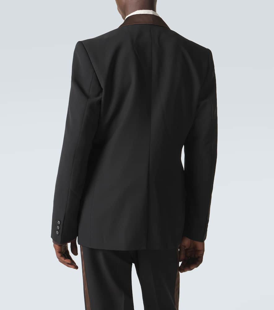 Alto satin-trimmed virgin wool blazer