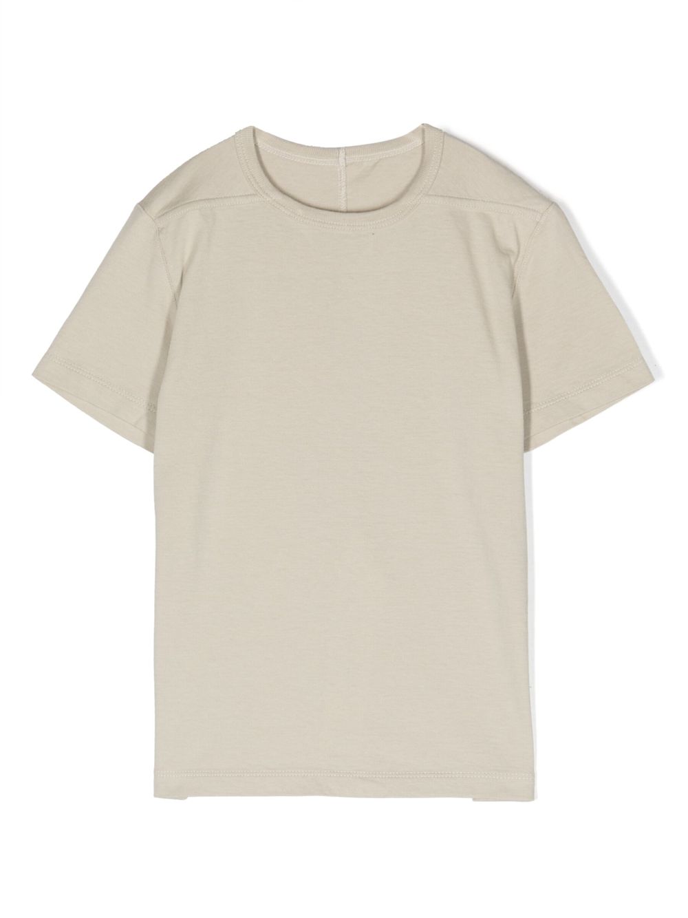 Round-neck cotton T-shirt - Neutrals