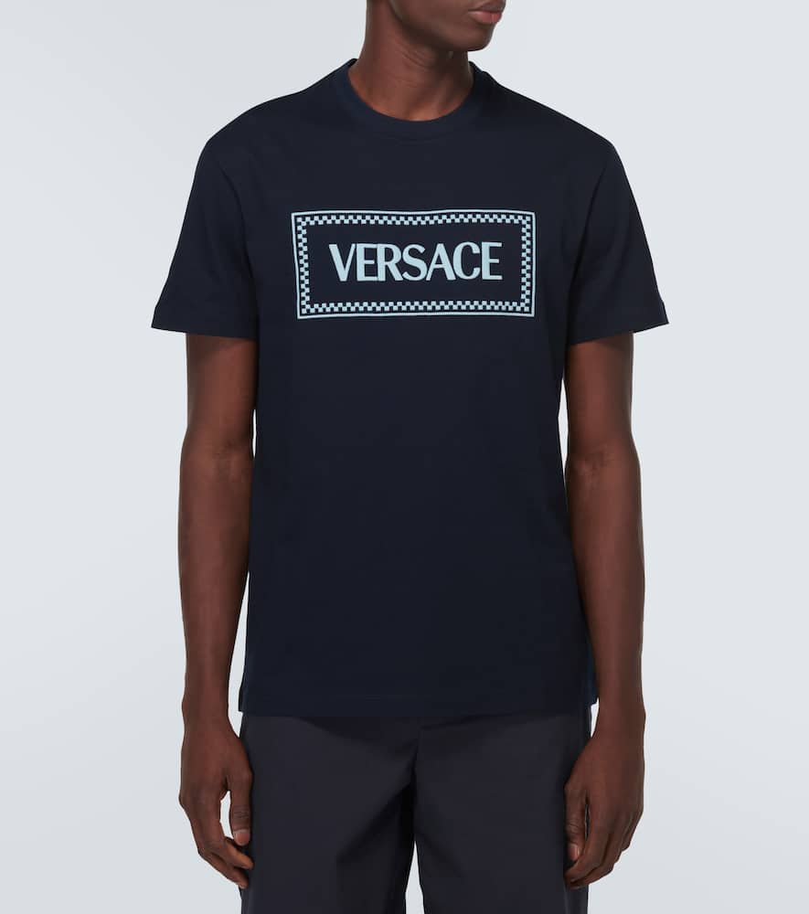 Logo embroidered cotton jersey T-shirt