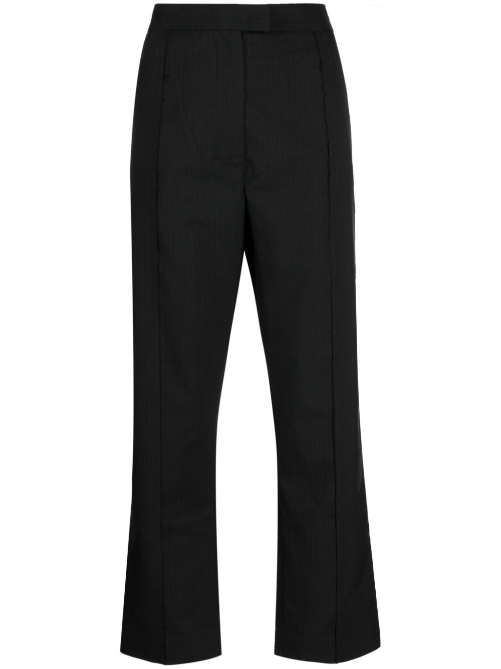 Tailored wool trousers - Black