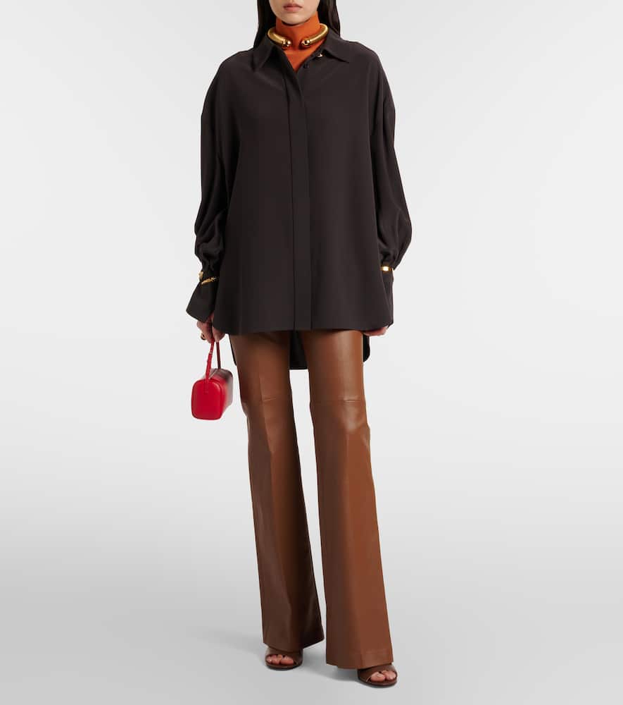 Tafira high-rise flared pants