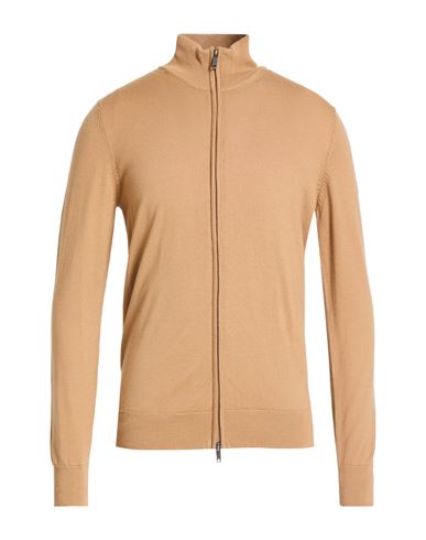 Man Cardigan Beige Size L Wool