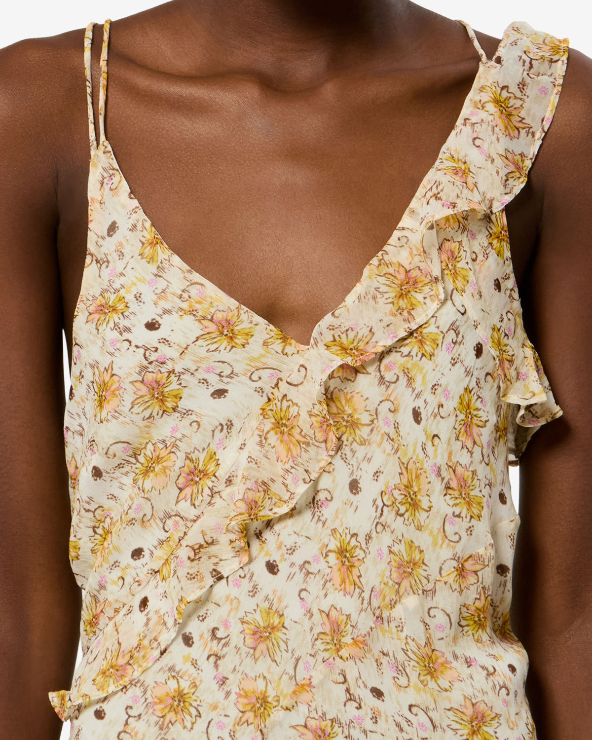 Luxie Dress - Women - Light Yellow-ecru - Size 36 - Marant Étoile
