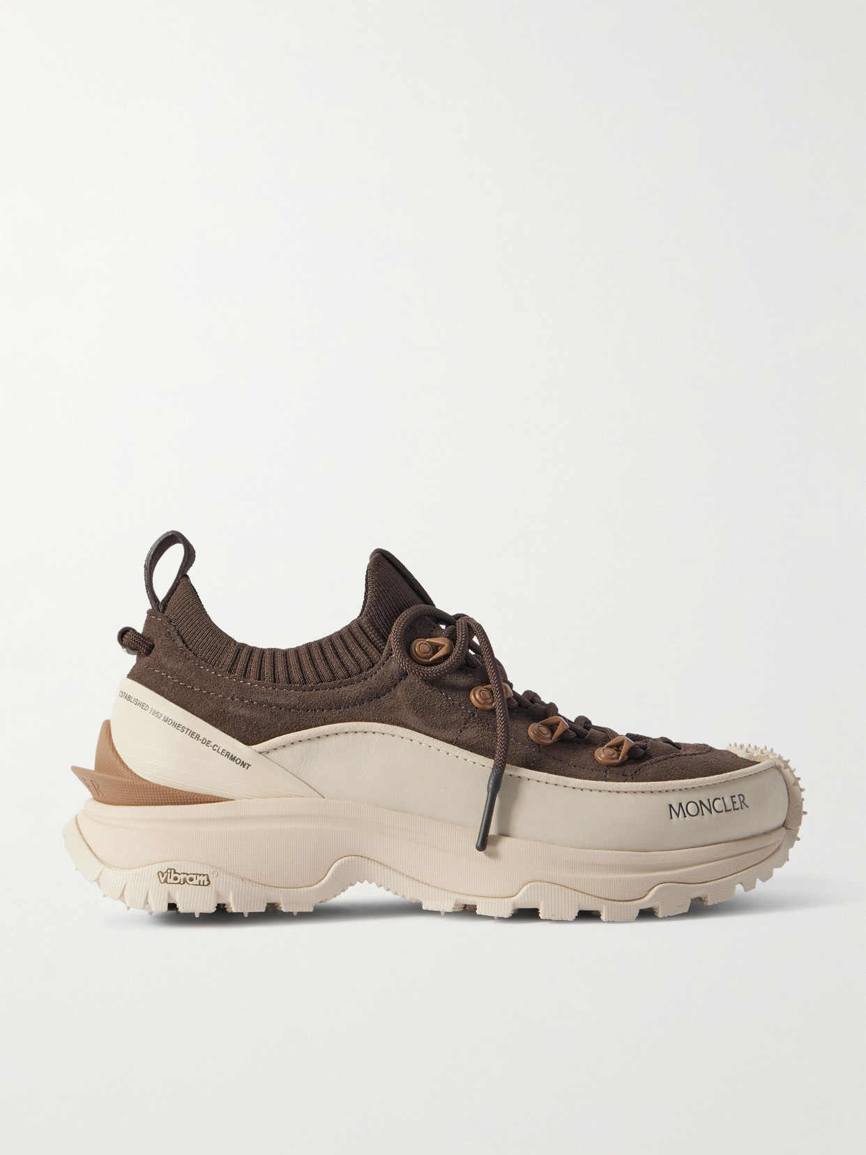 Trailgrip Lite3 Rubber-trimmed Suede Sneakers - Brown