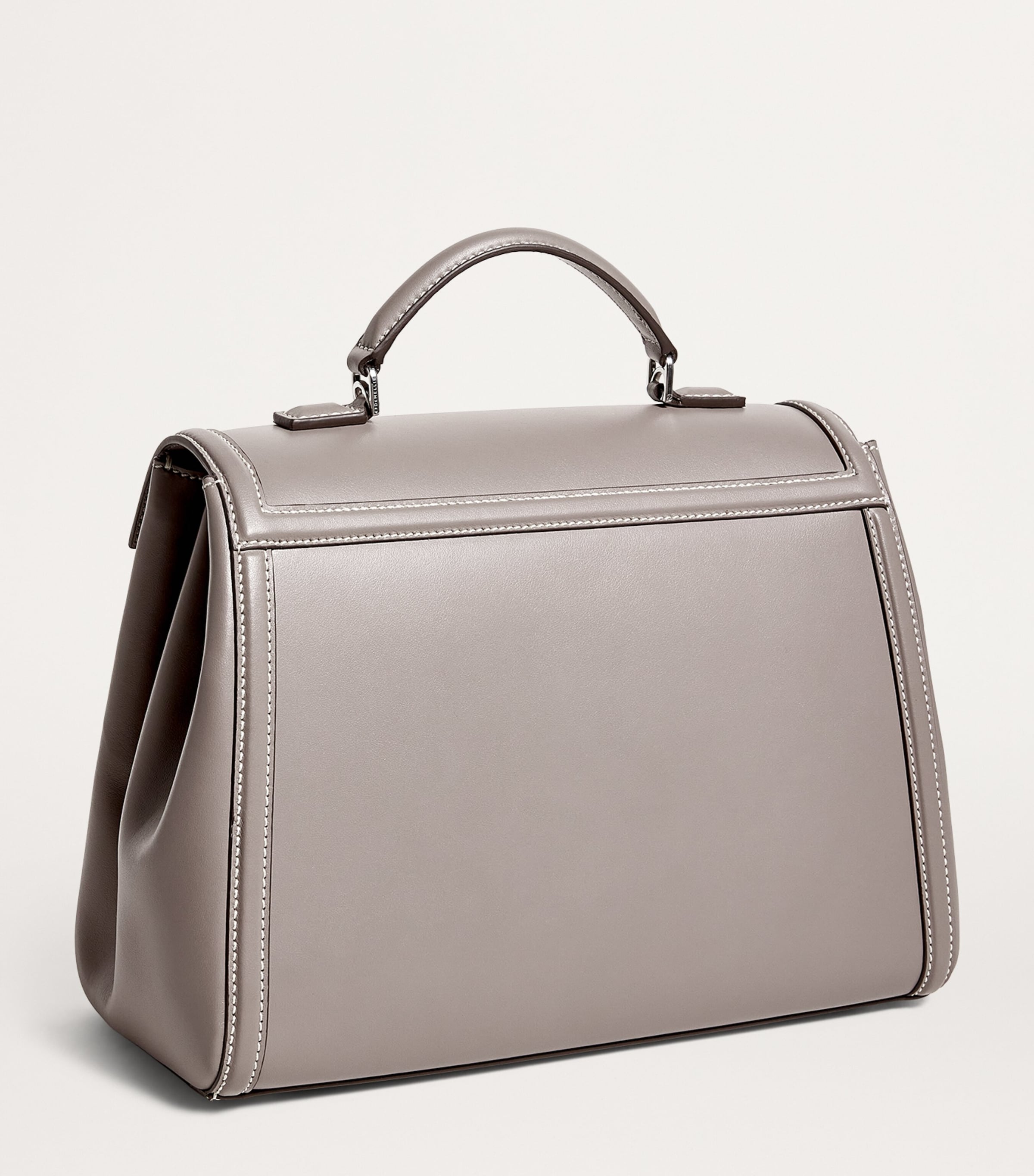 Leather Midi Paris Top-Handle Bag