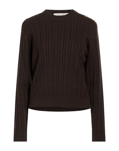 Woman Sweater Chocolate brown Size M Virgin Wool, Polyamide