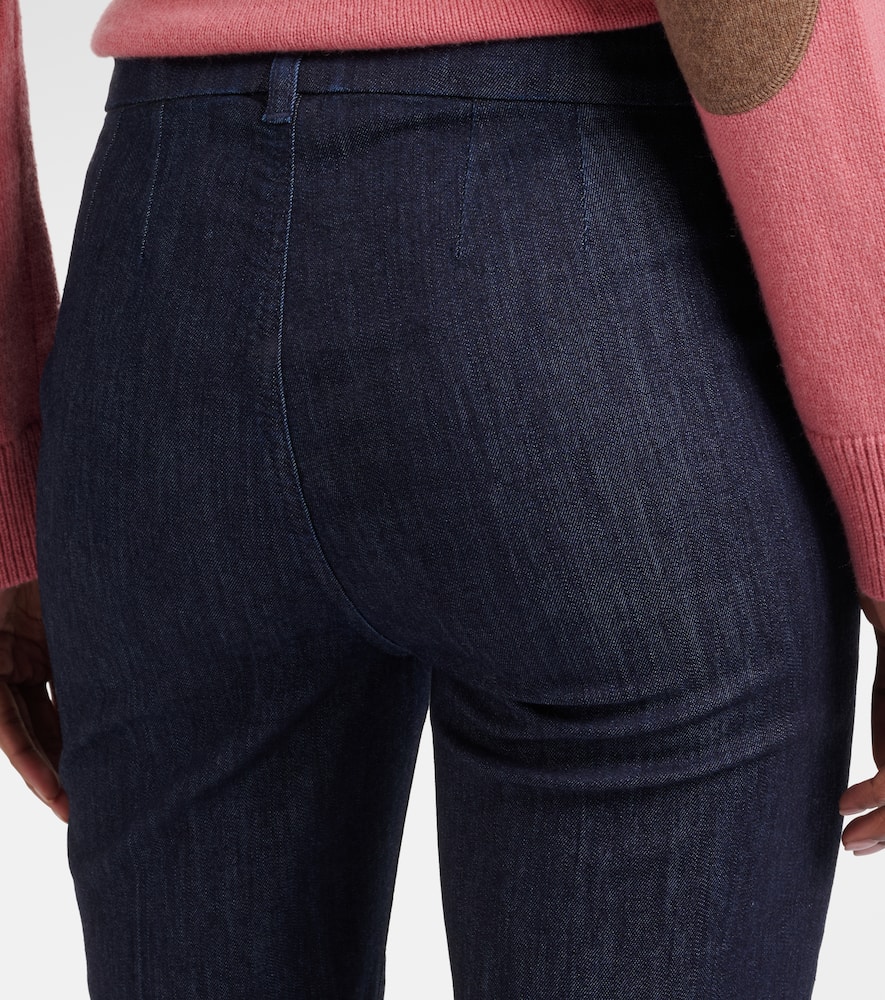 Diana cotton-blend slim pants