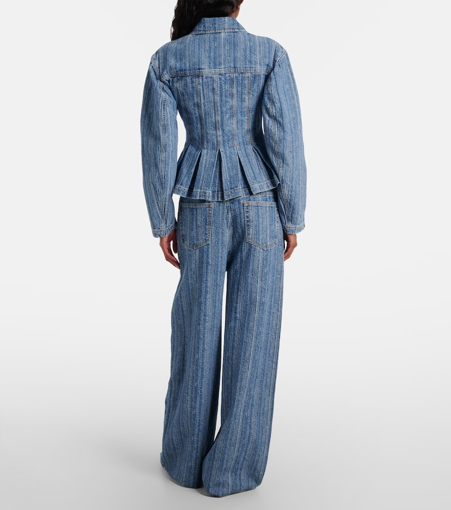 Peplum denim jacket