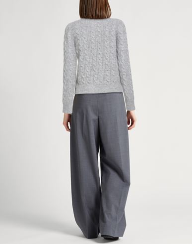 Woman Cardigan Grey Size 8 Virgin Wool, Alpaca wool, Textile fibers, Cashmere, Mohair wool