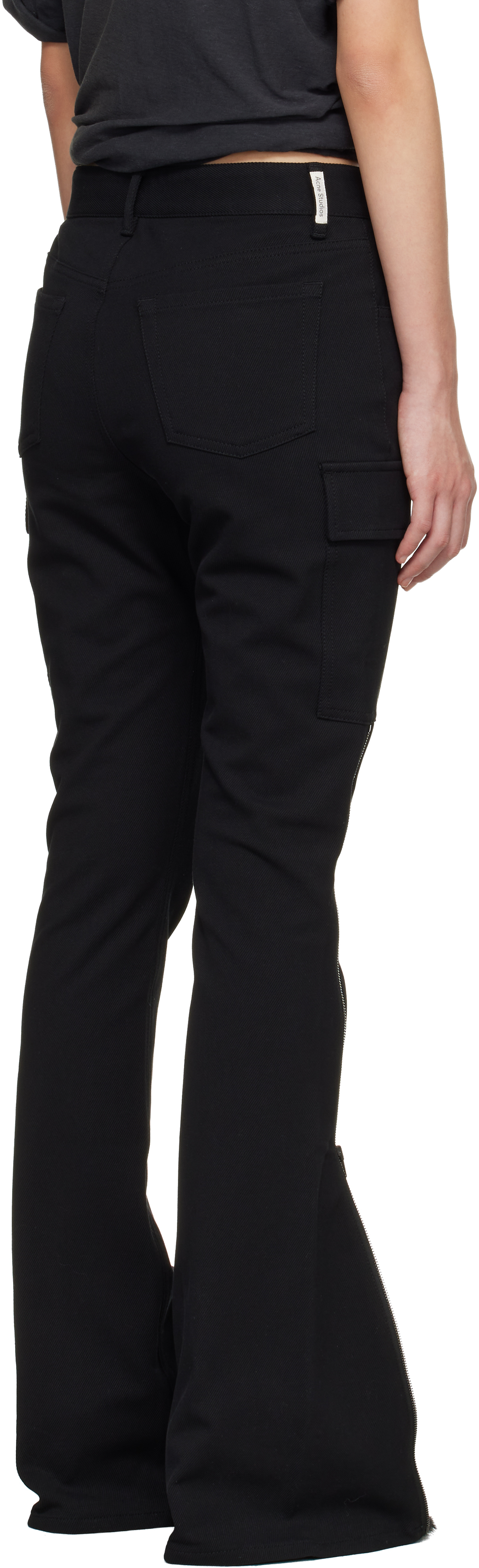 Black Twill Suit Trousers