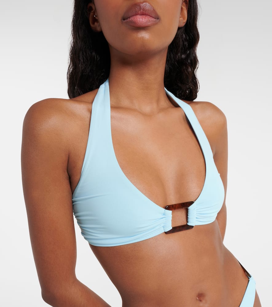 Paris ring-detail bikini top