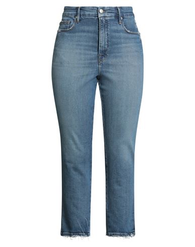 Woman Jeans Blue Size 30 Cotton, Lyocell, Elastane