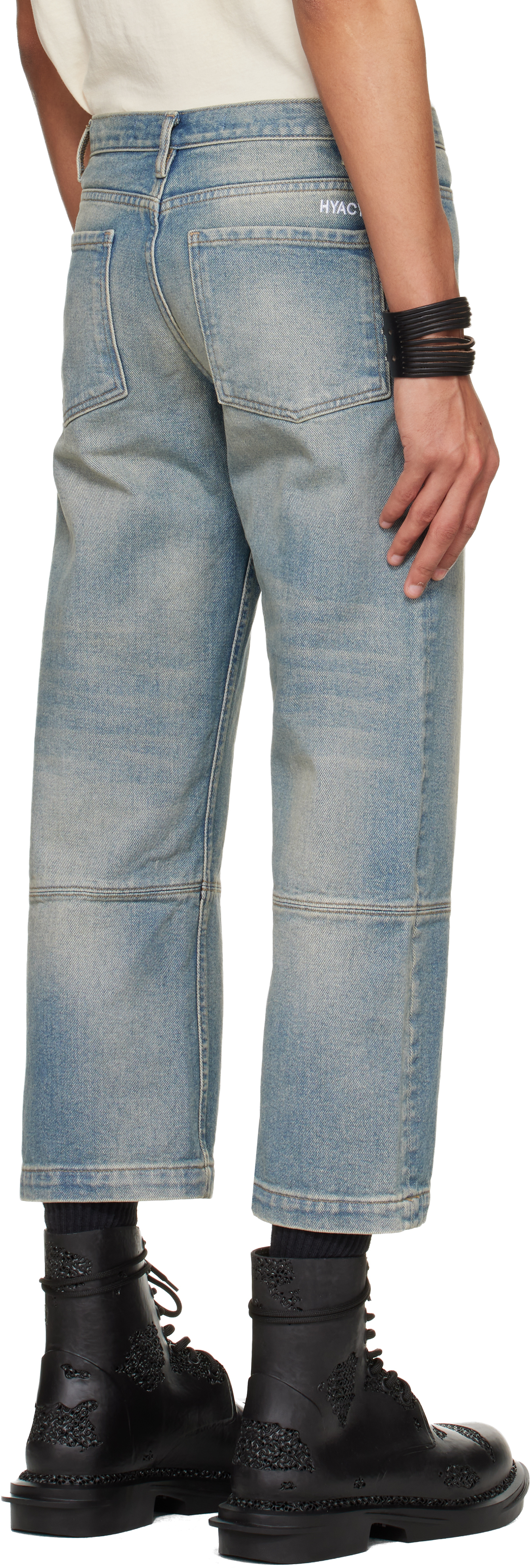 Blue Etteragic Denim Washed Jeans