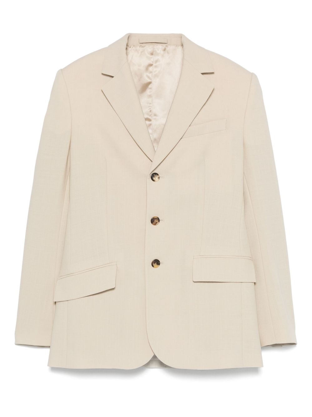 Wool blazer - Neutrals