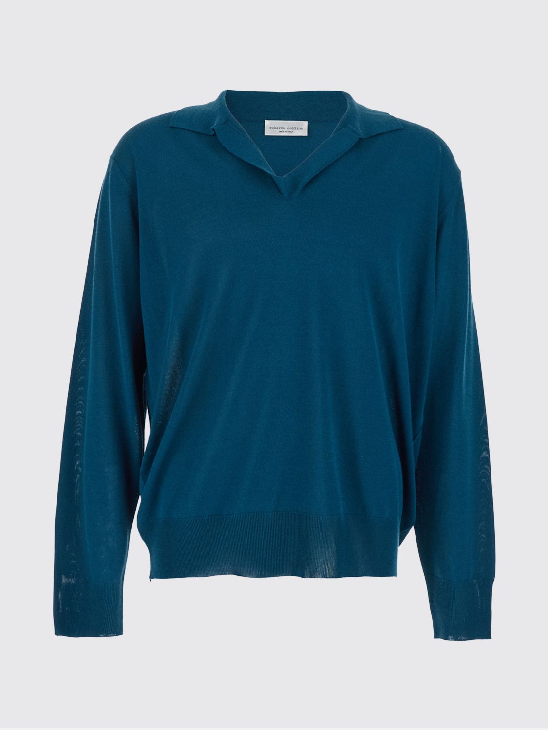 Sweater Men color Petroleum Blue