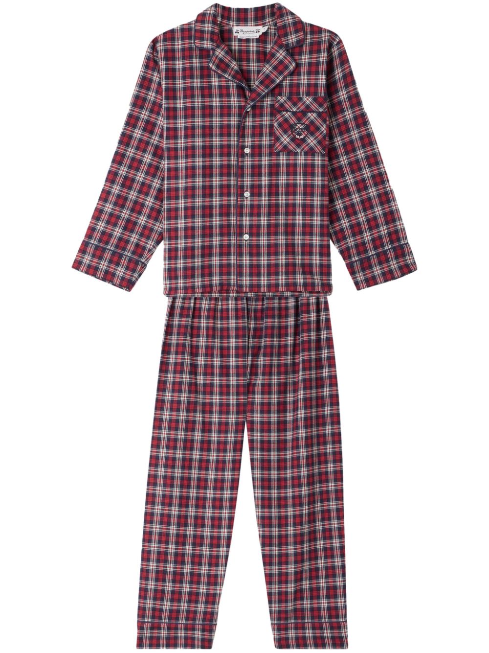 Dormeur check-pattern pyjamas - Red
