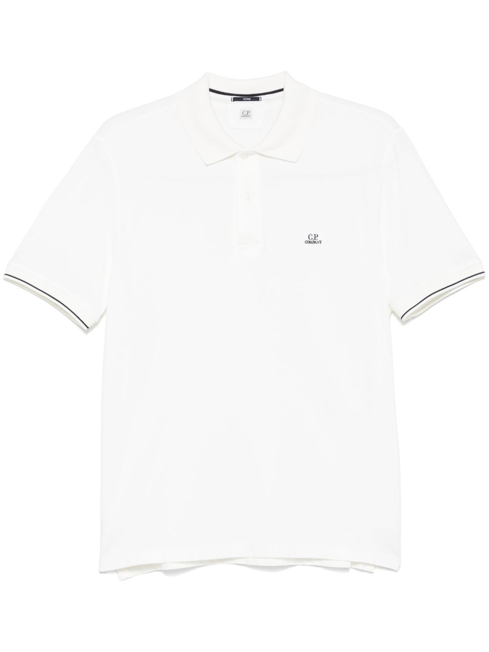 Logo-patch polo shirt - White