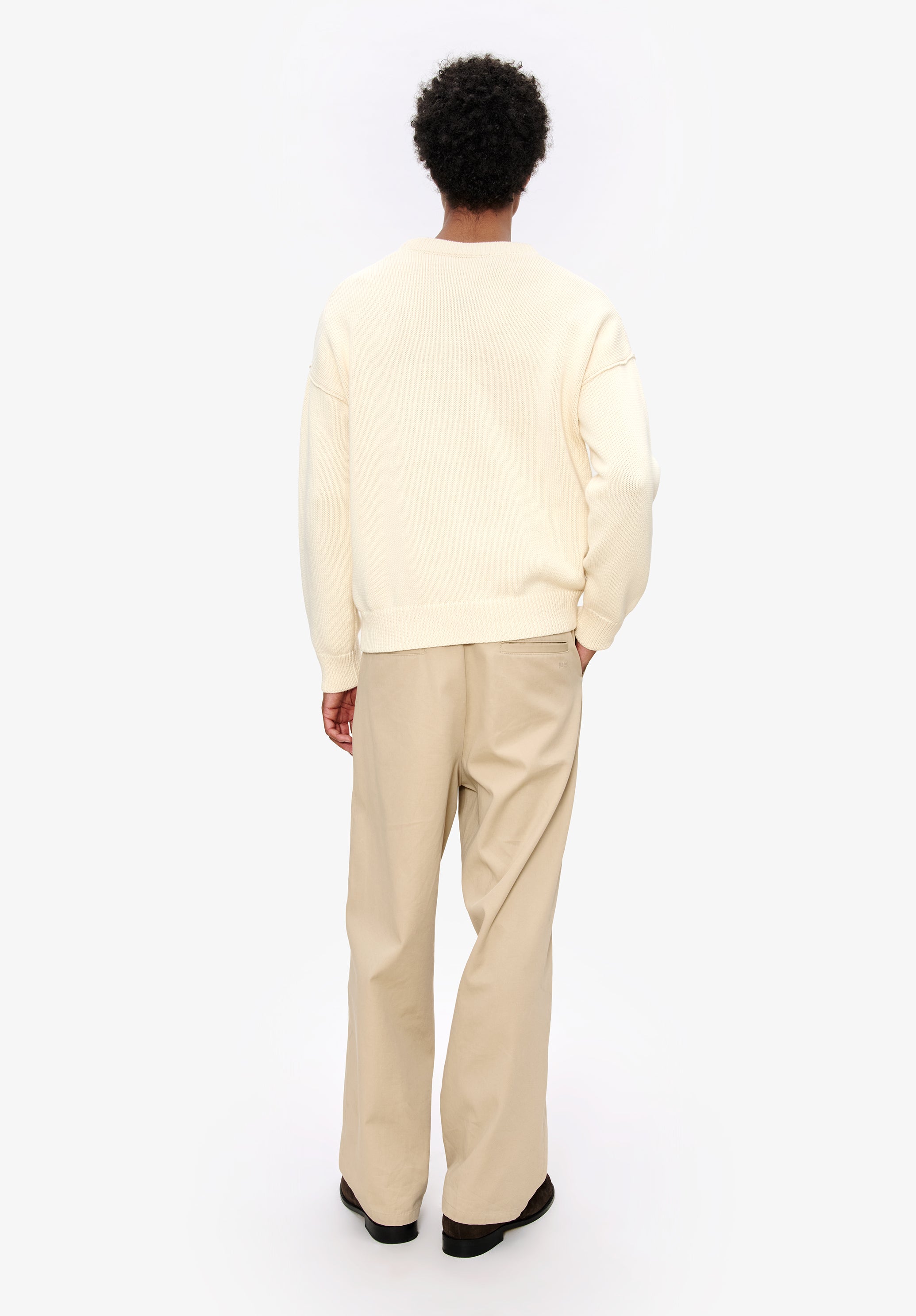 A. P.C. Men's Leo sweater Size: Extra Small in Ecru