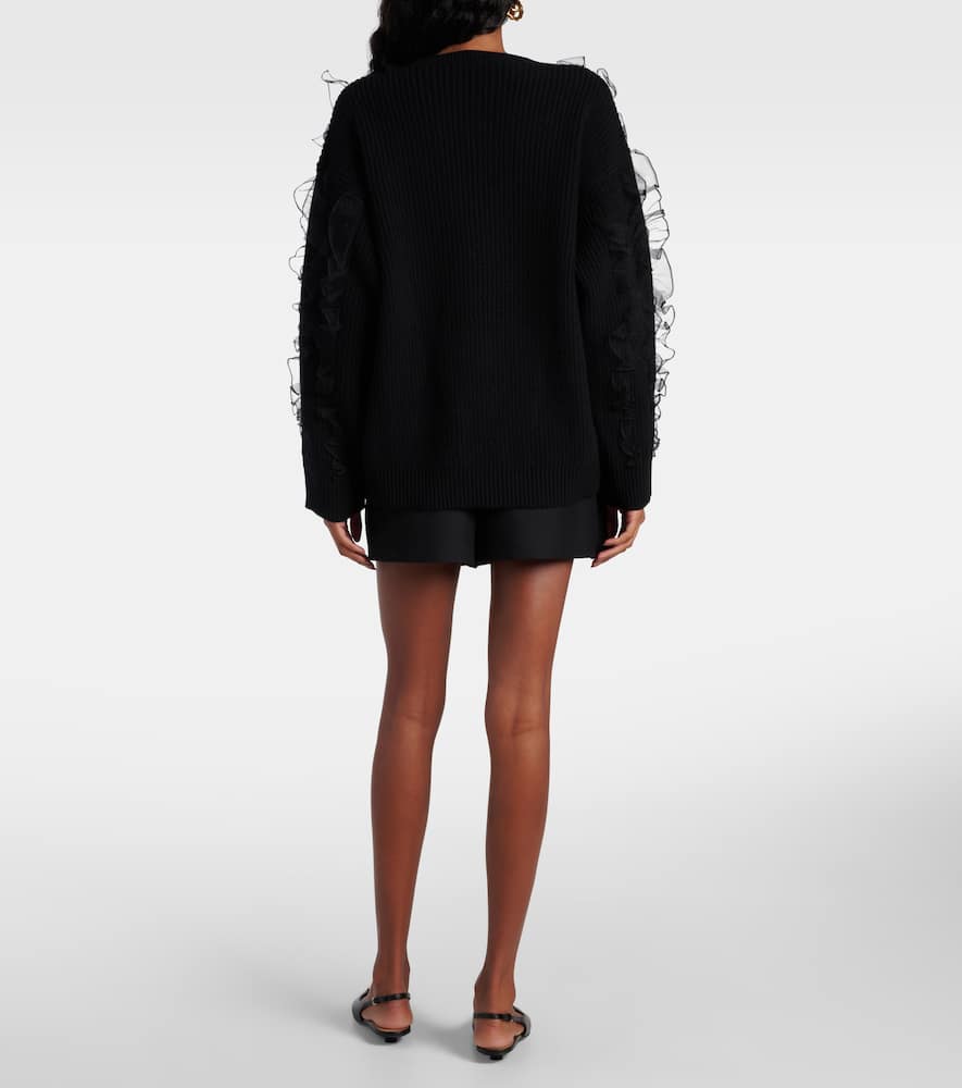 Embroidered wool sweater