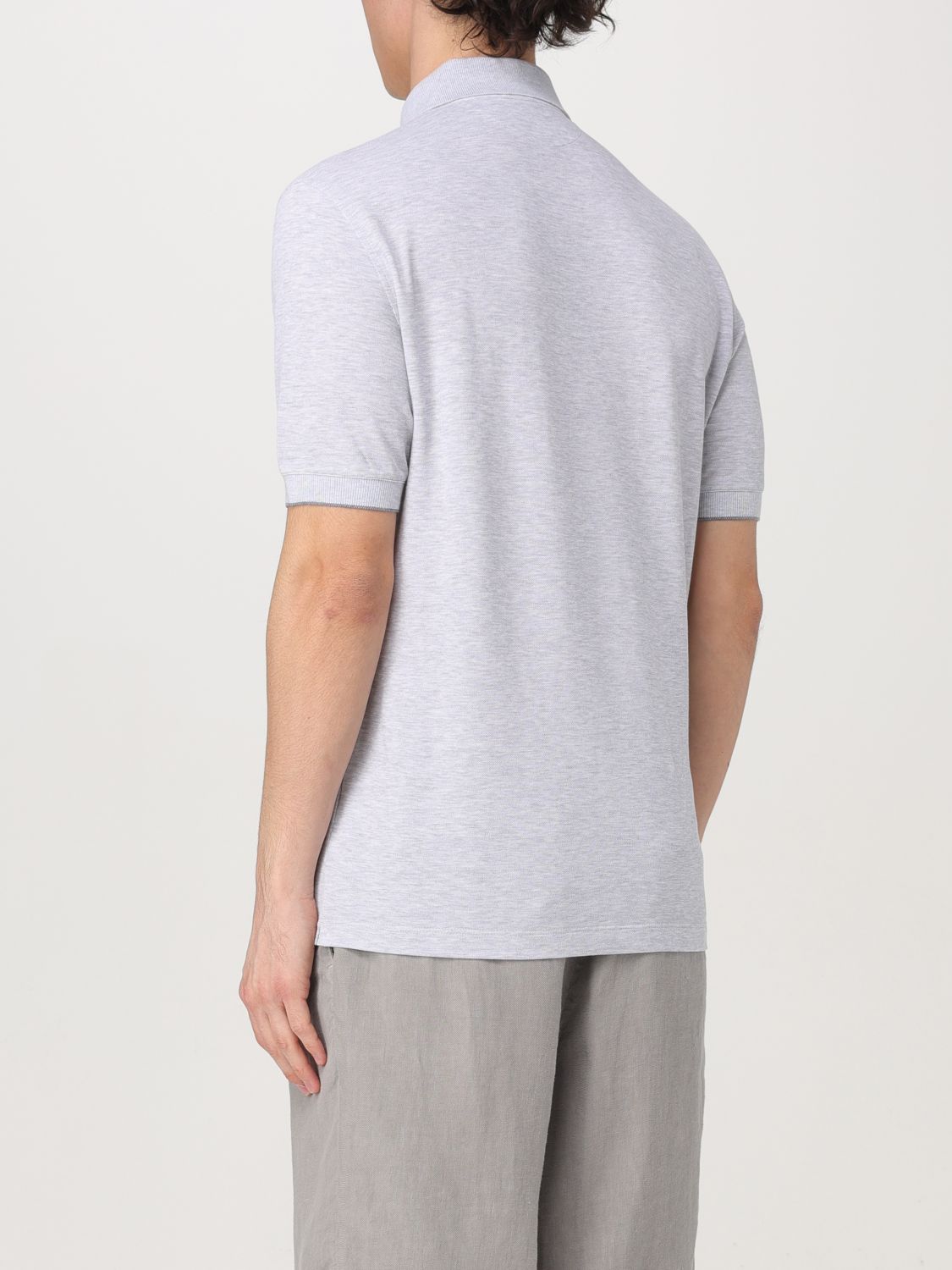 Polo Shirt Men color Grey 1