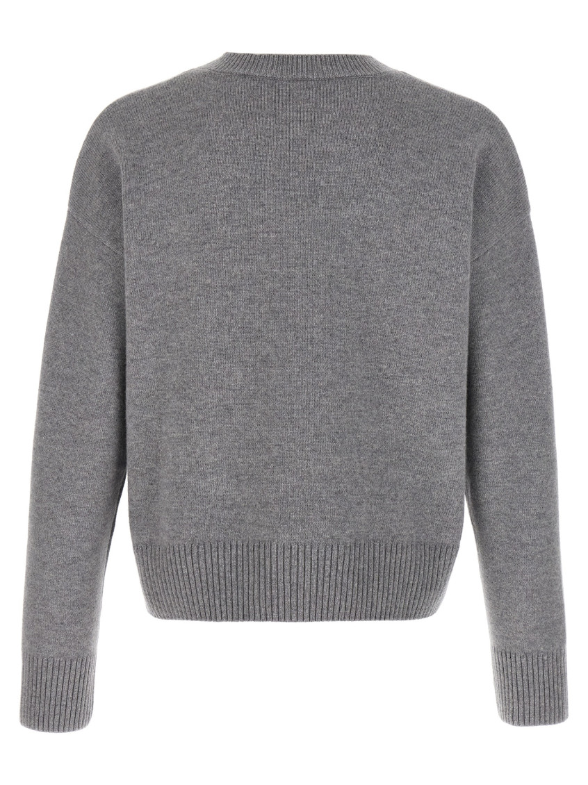 Puff Logo Patch Sweater Sweaters And Cardigans Gray