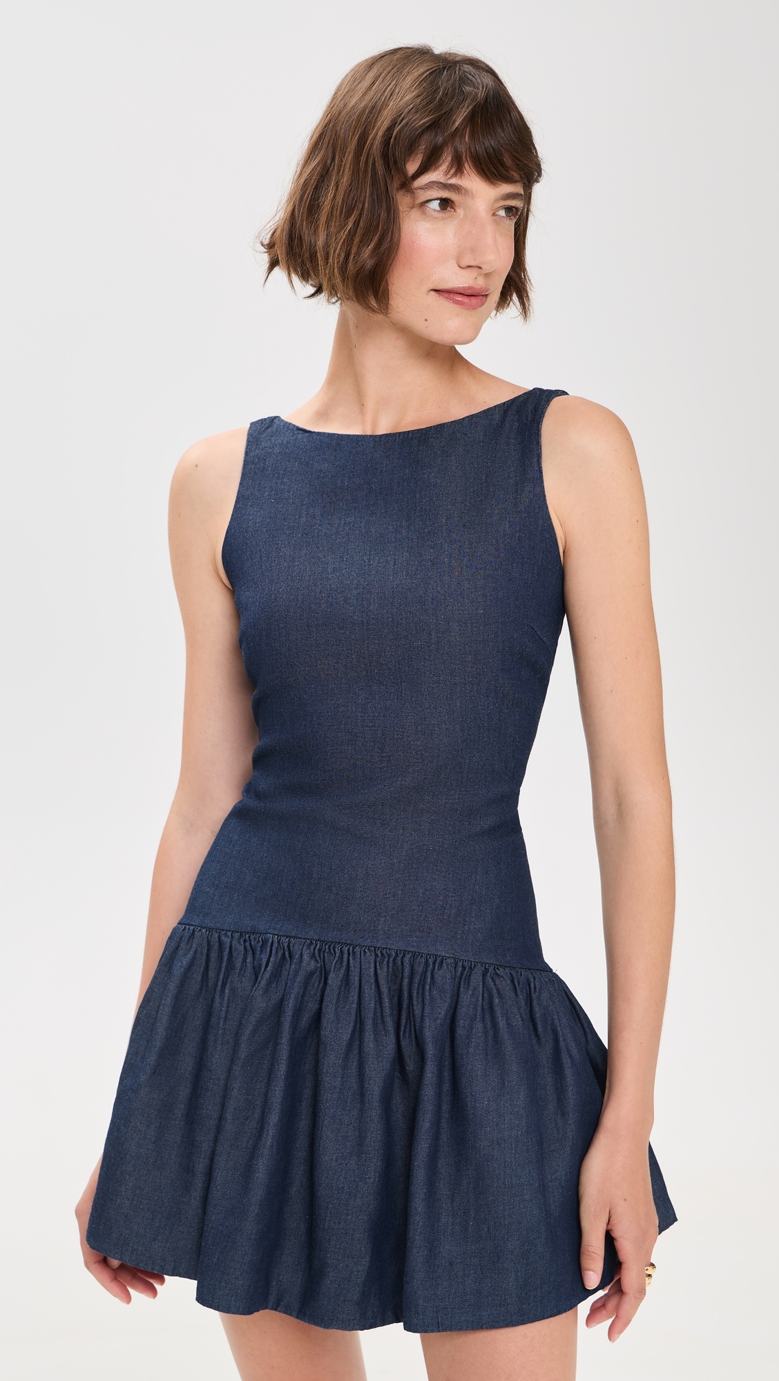 Addison Mini Dress Blue Denim