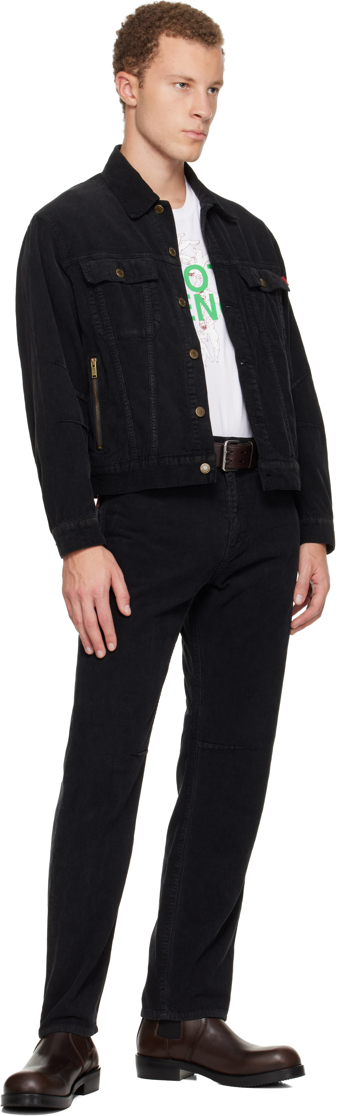 Black UC2E4209-1 Denim Jacket