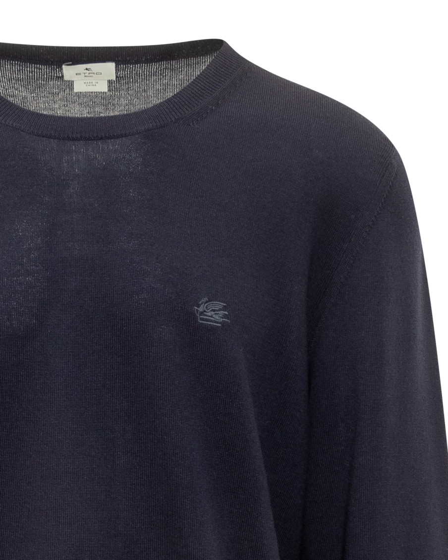 Navy Blue Logo Sweaters