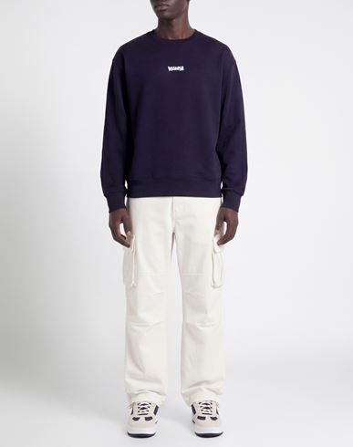 Man Sweatshirt Navy Size L Cotton