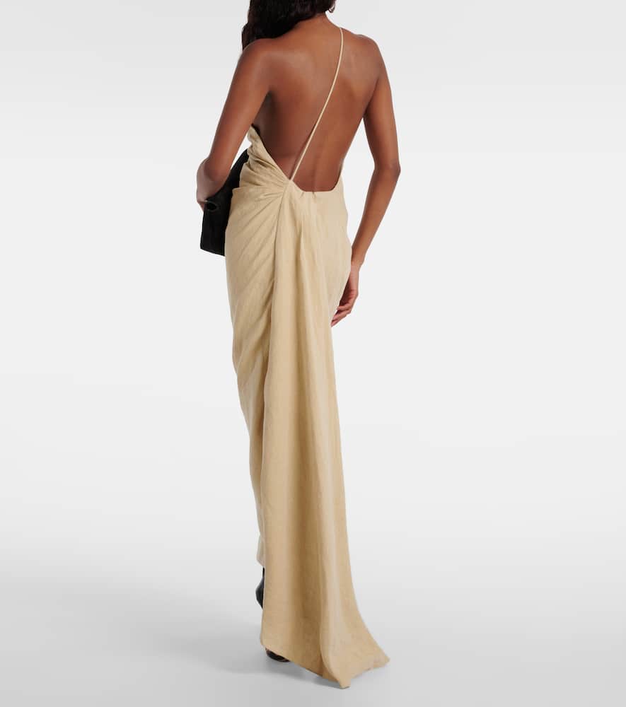 TOVE 여성 Riya one-shoulder linen maxi dress