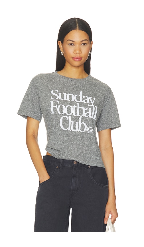 Sunny Somewhere Sunday Football Club Tee in Grey. - XS also in S
