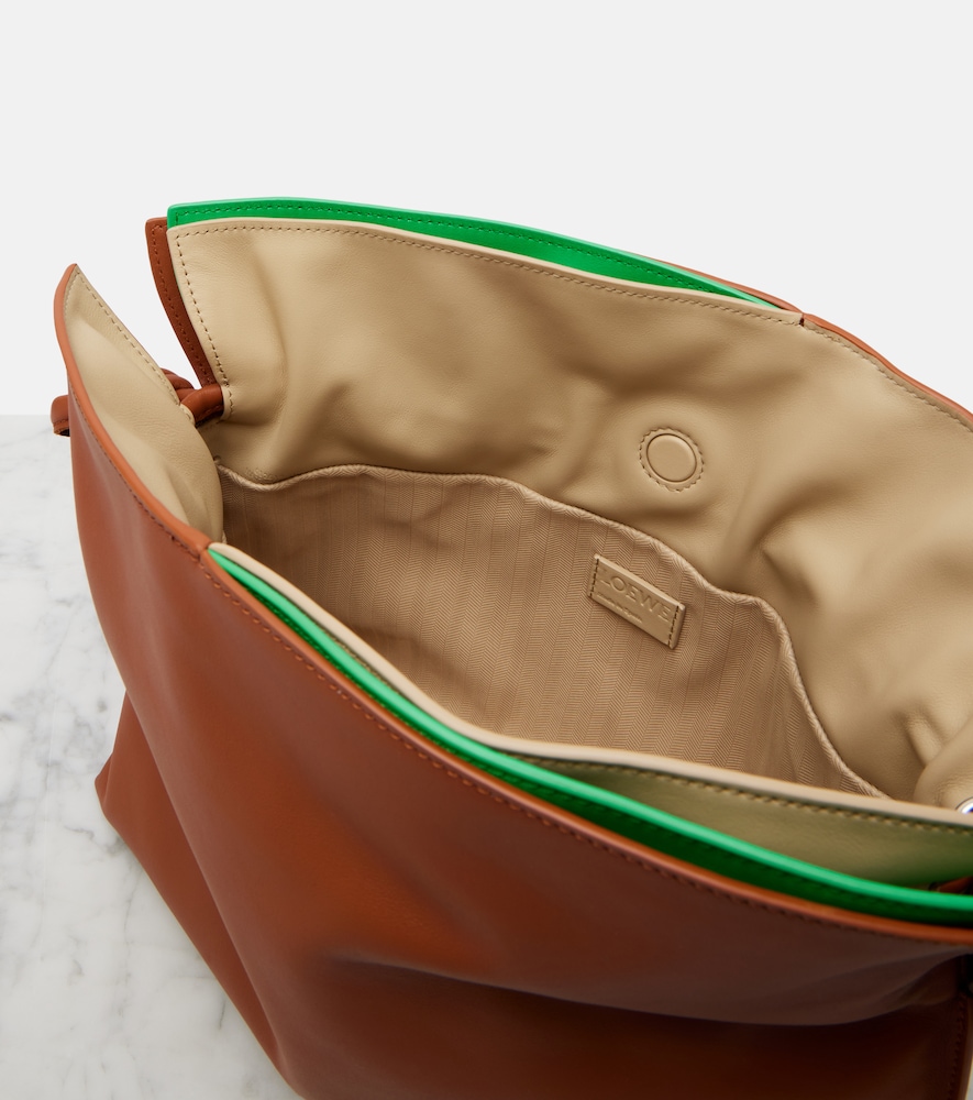 Flamenco Medium layered leather clutch