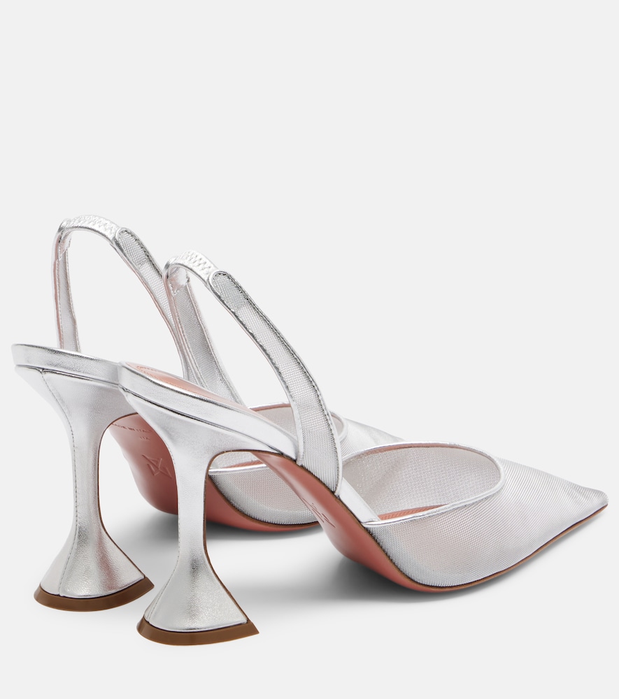 Holli mesh slingback pumps