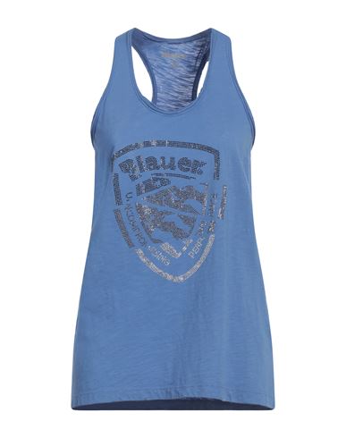 Woman Tank top Light blue Size XS Cotton