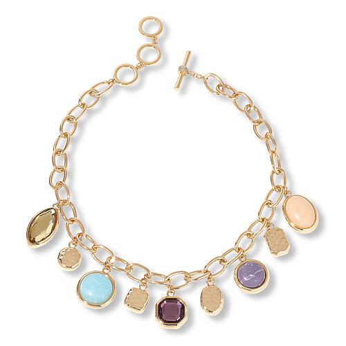 "C Wonder by Christian Siriano 18"" Simulated Gem Dangle Necklace