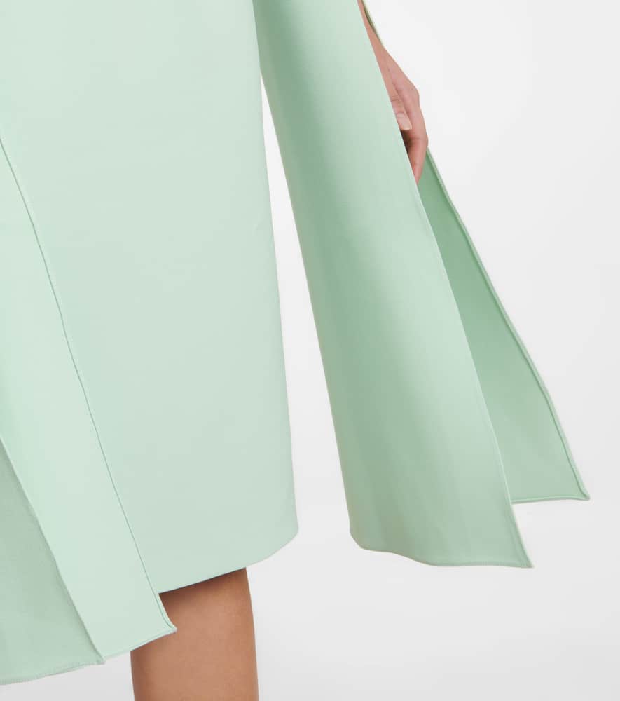 Crêpe midi dress