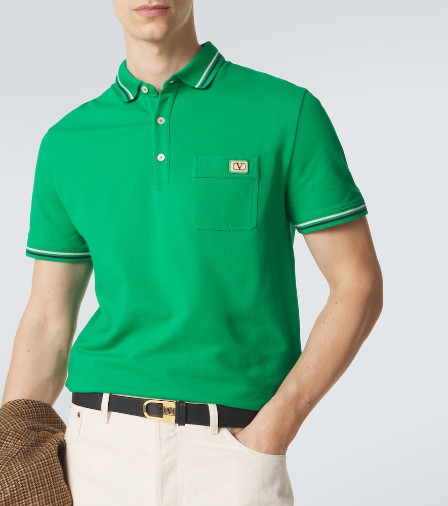 Cotton piqué polo shirt