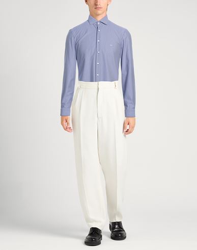 Man Shirt Blue Size 15 ½ Polyester, Cotton
