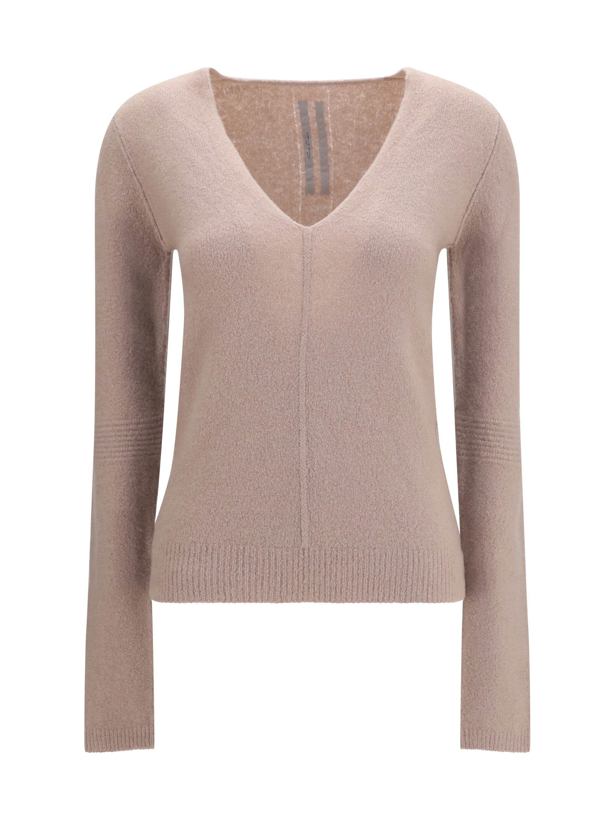 Cashmere V-Neck Sweater — Pink