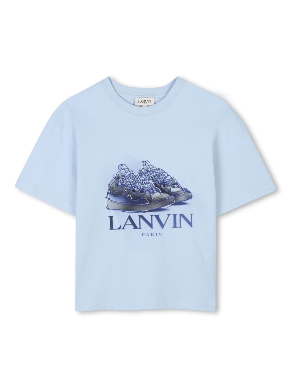 Curb-print T-shirt - Blue
