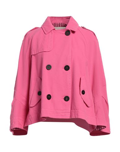 Woman Denim outerwear Fuchsia Size 6 Cotton