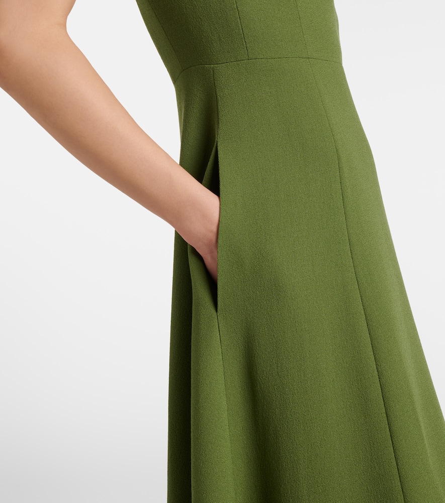 Malinda double-crêpe gown