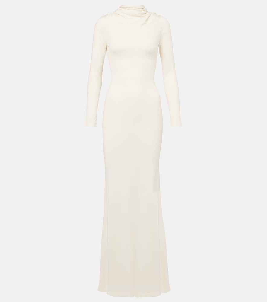 Viva knitted silk and cashmere maxi dress