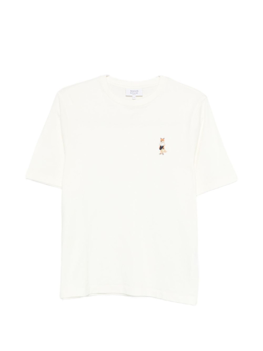 Maison Kitsuné - fox motif cotton t shirt short sleeve